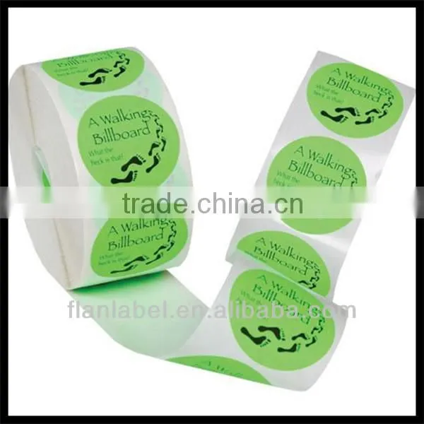 Biodegradable custom sticker labels