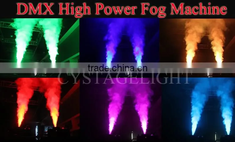 1500W Vertical Colorful Fog Machie Pump 21x3W LED RGB Smoke Machine