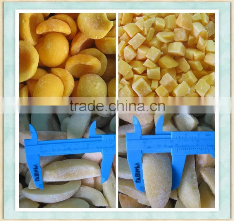 export good price but high quality halves Frozen yellow peach