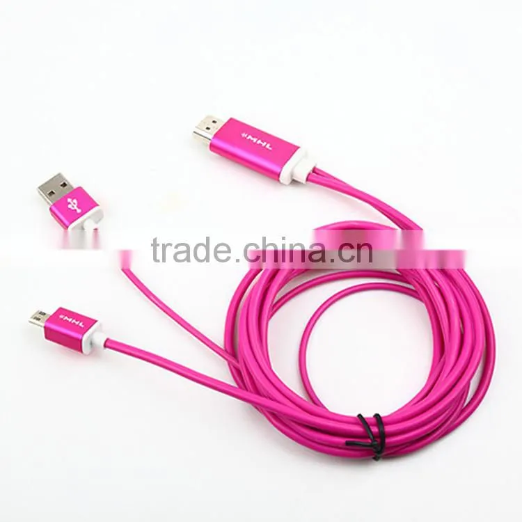 metal material mhl adapter esata to cable with charger cable