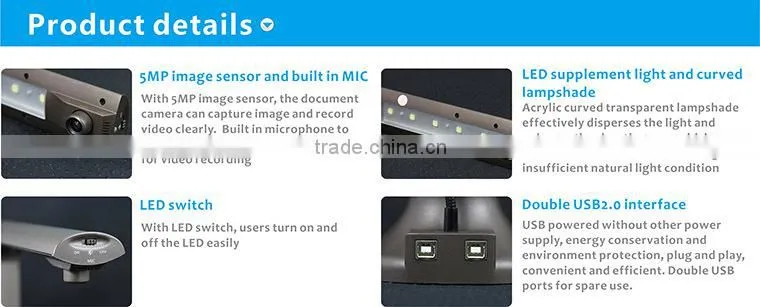 A3 large size digital visualizer visual presenter