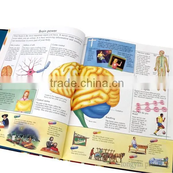 Hot sale educational book, hardcover book for kids learning
