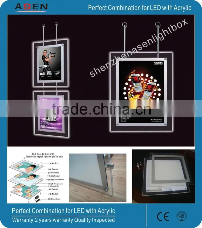 High Quality Custom Shape Crystal Acrylic LED Light Box