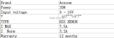12V35W Updated version HID BALLAST Fast High Brightness XENON ballast