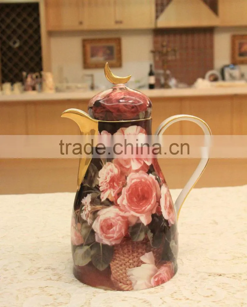 850ml ceramic warm keeping kettle, arabic vacuum flask