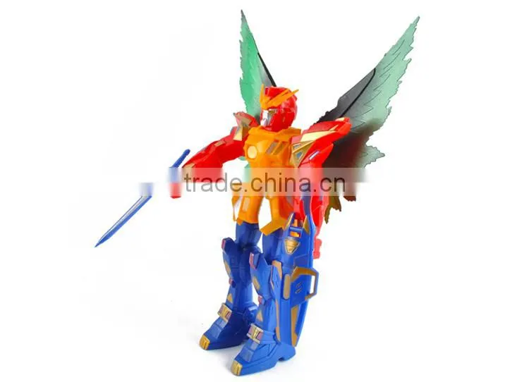 Hot selling small model plastic kids toy robot with light