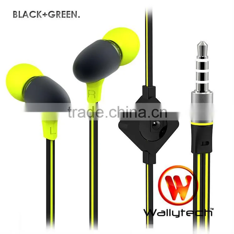 New style Flat Cable Earphone For Mobile phone