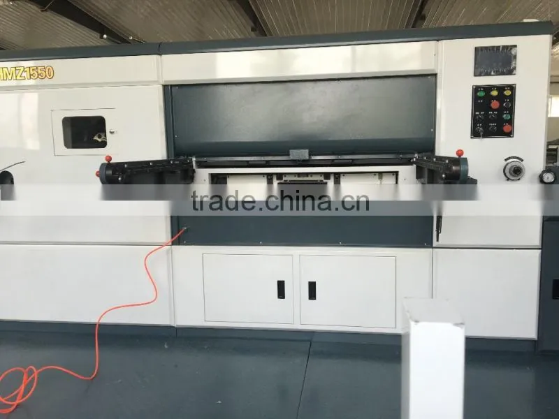 auto flat bed die cutting machine/ Automatic Platen Press Hot Foil Stamping and Die Cutting Machine