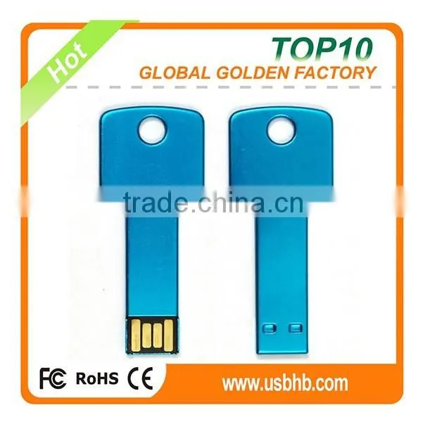Metal key shaped usb flash drive for gifts