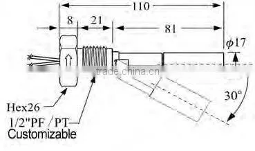 Stainless Steel Horizontal Water Level Switch