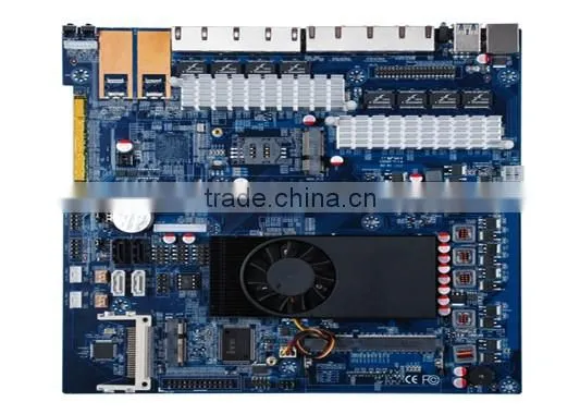 Intel C1037U 8 LAN network security firewall motherboard