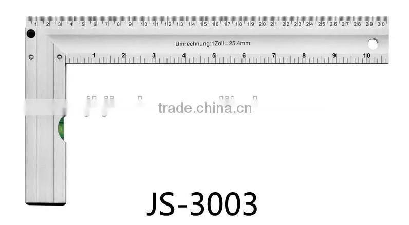 top professional clear lines level L square aluminium ruler