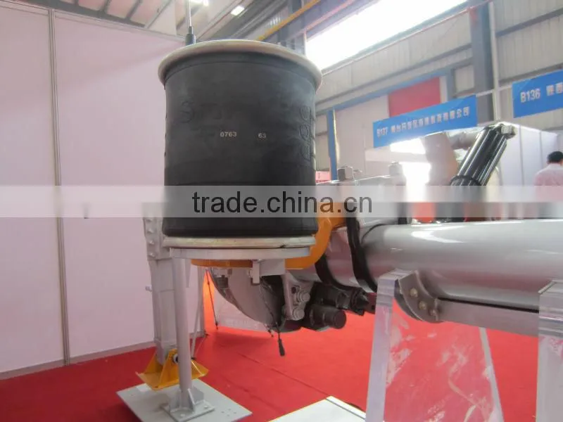 Semi trailer air bag suspension