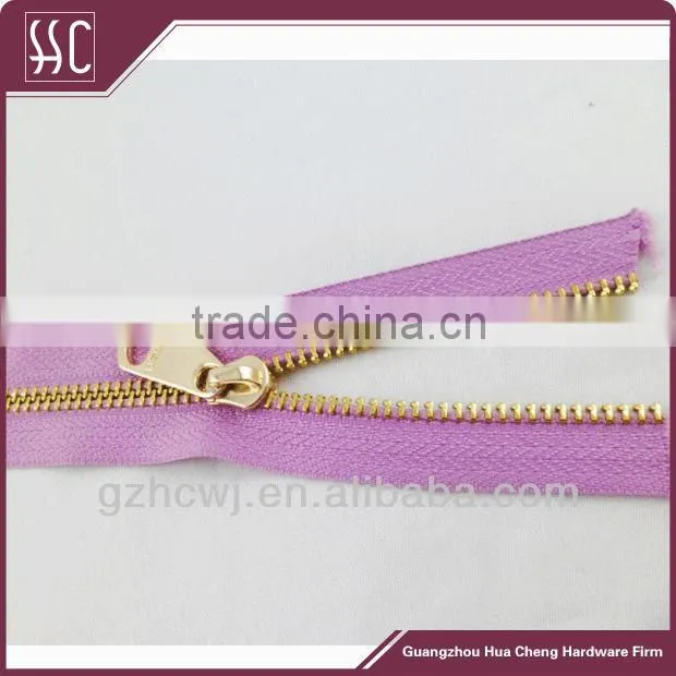Guangzhou zipper wholesale colorful metal zipper