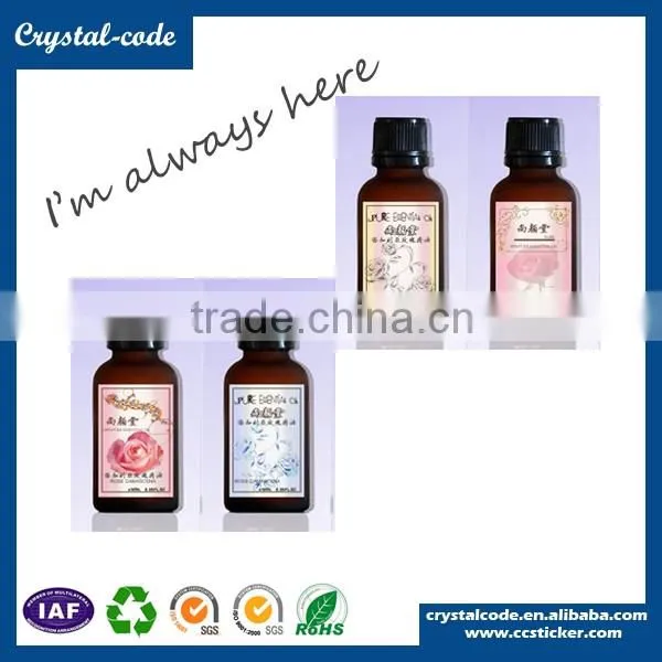 Luxury pet adhesive roll removable double-side printing cosmetic label