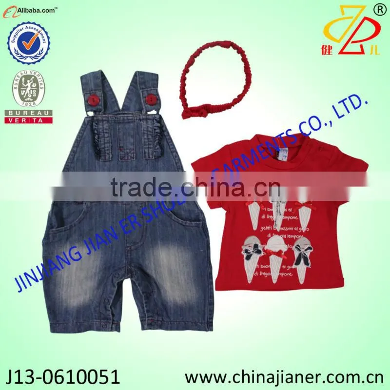 OEM Fashion Design girl Baby Clothing set Wholesale China
