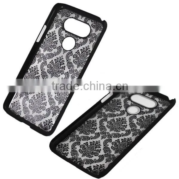 C&T Damask Design Ultra Slim Clear Hard Back Case Cover for LG G5