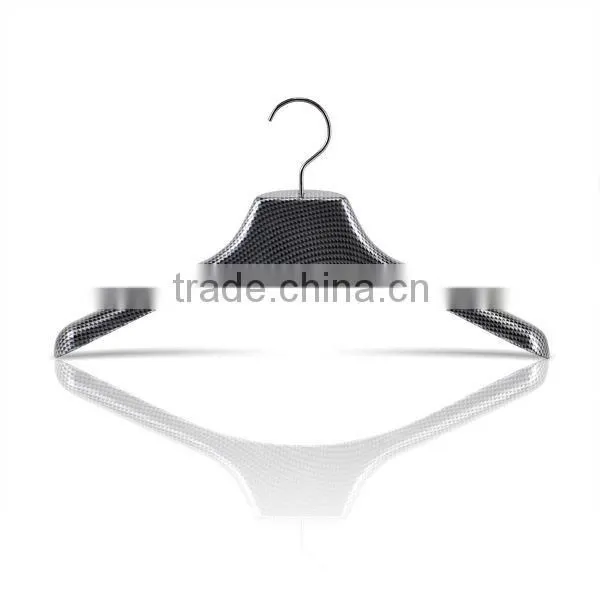 Plastic Clothes Hanger with Carbon Pattern for Bathroom Accessory