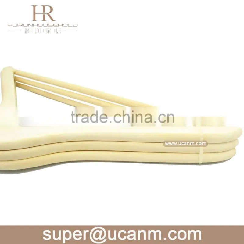 HRW-3001N A Grade without paint wood cheap clothes hanger for suit shirt