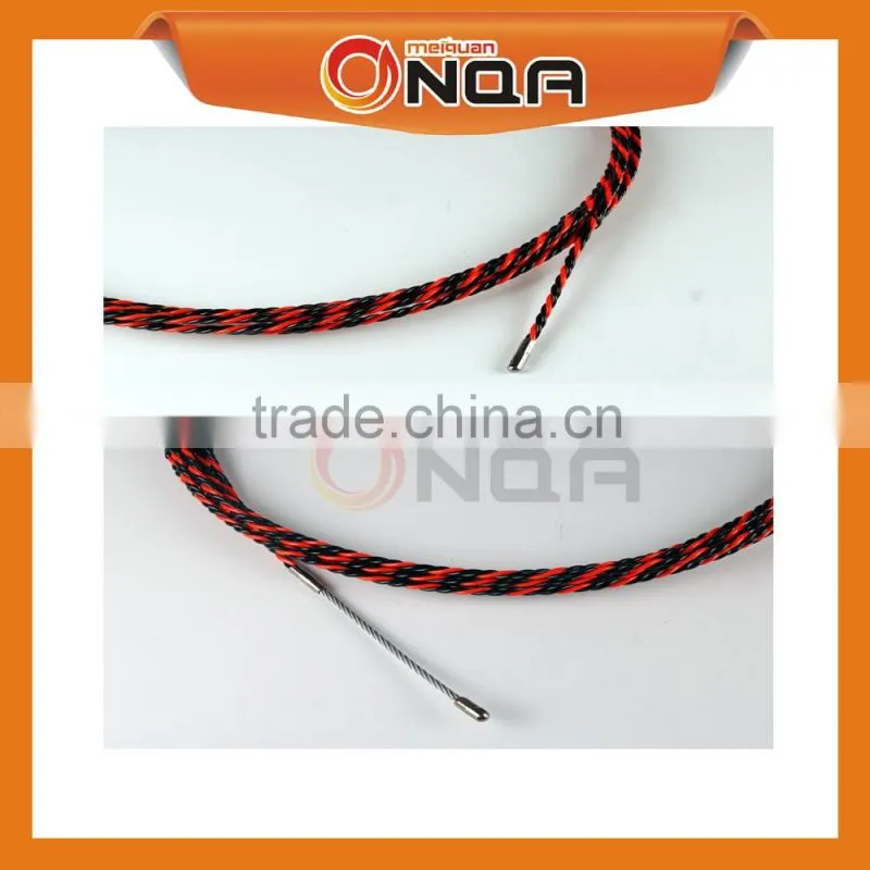 Yellow Block Colors 30m Nylon Woven Braid Cable Puller, Nylon Fish Tape