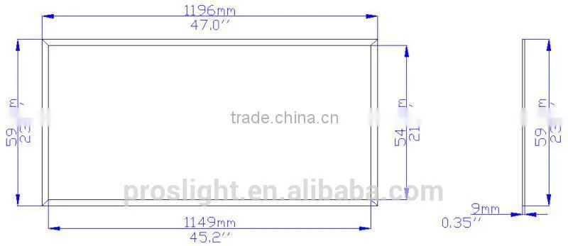 Ultra slim samsung led panel lights 48w