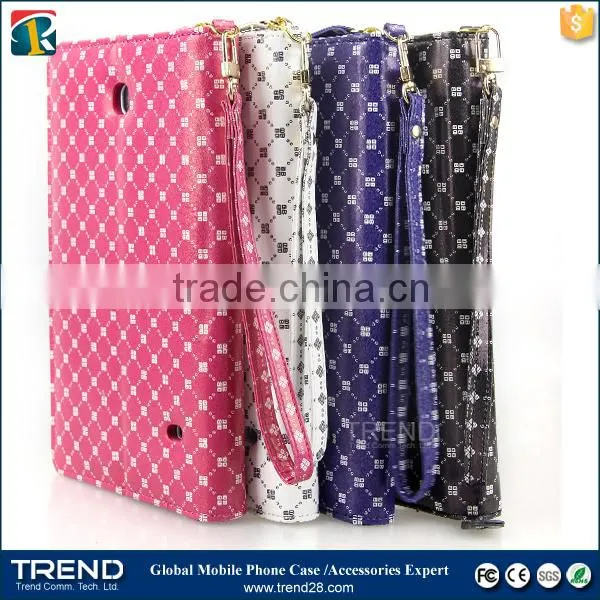 market online zipper leather case for Galaxy Tab 4