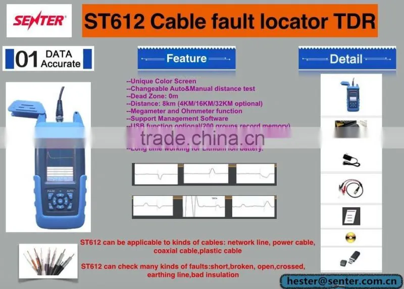 SENTER ST612 equal to Megger TDR CABLE FAULT FINDER/locator