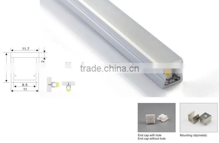 IP55 ultra thin aluminum led profile housing for cabinet or bath room light