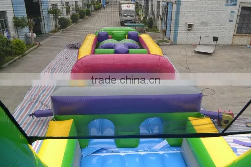 Best selling children's park obstacle inflatable obstacle course