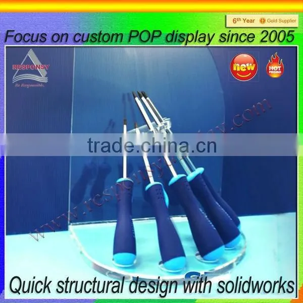 Acrylic counter screwdriver display racks