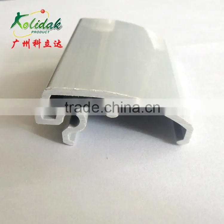 China Custom plastic extrusion gray PVC profile