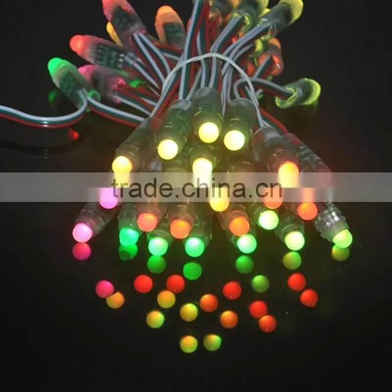 waterproof IP68 led string light WS2811/WS2801/UCS1903 12mm RGB led pixel