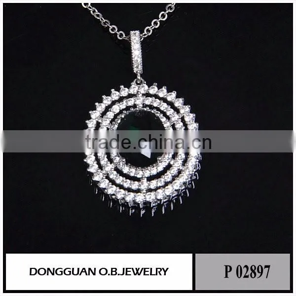 Crystal Necklace Pendant /White Gold Necklace Jewelry Wholesale /Necklace Chain