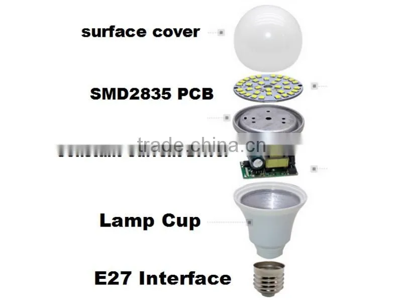 LED light bulb 9W E27 A60 LED lighting bulb led white light bulb with 26pcs LED chips
