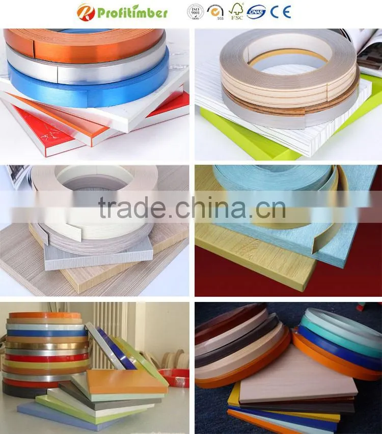 Decorative Plastic Cabinet Furniture Edging Melamine Edge Banding Tape