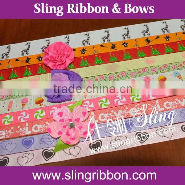Sweet Love Printed Grosgrain Ribbon Wholesale