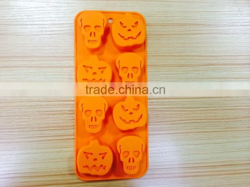 Halloween molds teeth shaped silicone ice cube tray