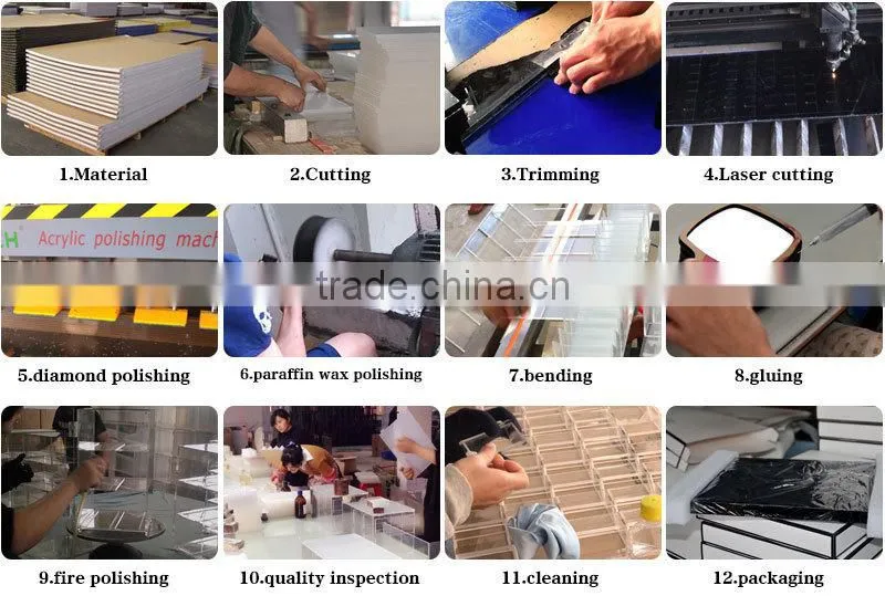 Polishing acrylic display number block high transparent blocks