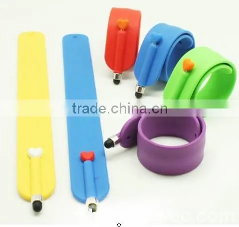 Wholesale Price Silicone Touch Screen Pen Bracelet for Mobile Phone