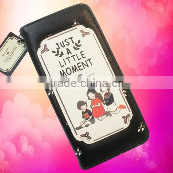 Kids printed latest design fancy leather clutch purses for girls or women