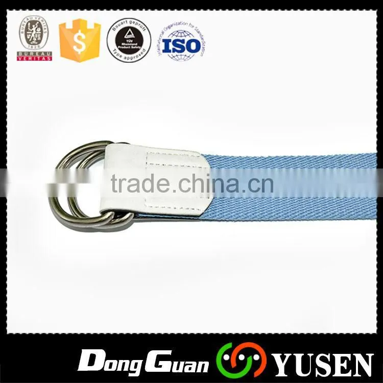 Web Customized Blue Canvas Belt With Printed Logo