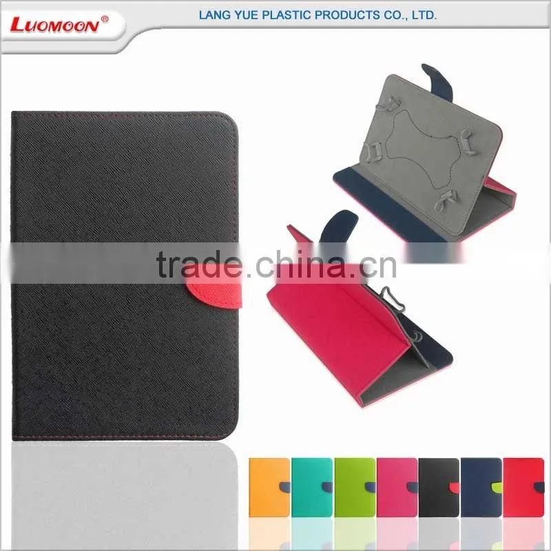 Universal cruciform leather tablet pc case cover for Asus memo pad me302kl for Lg g pad 7.0 v400 for Teclast x98 air 3g