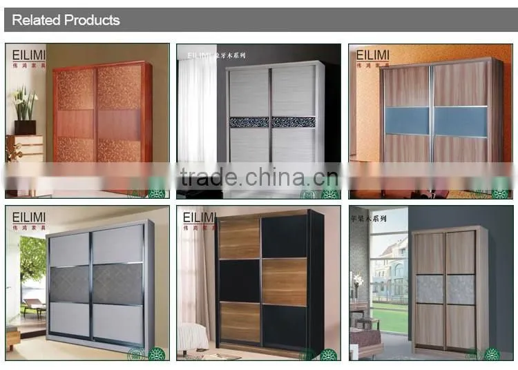 MDF and melamine material clothes wardrobe for sale on a low price