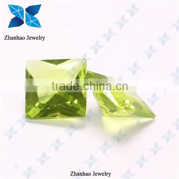 Lab created peridot color large loose gemstones for sale