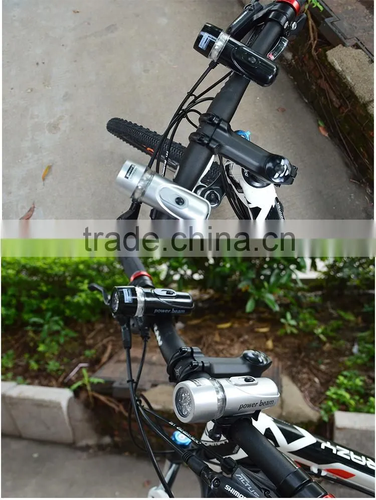 New Black Bicycle 5 LED Front Bike Light Head Light Headlight Torch Lamp Power Beam
