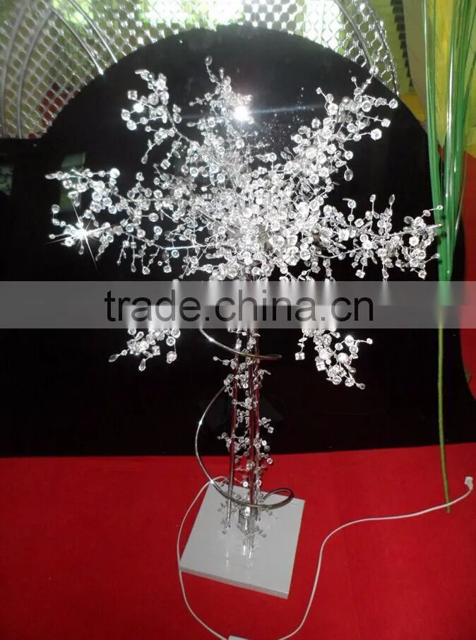 new elagant tall LED lighting crystal wish trees for wedding evening decoration