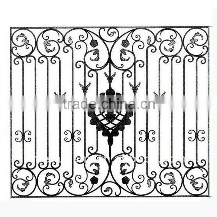 Decorative iron fecing