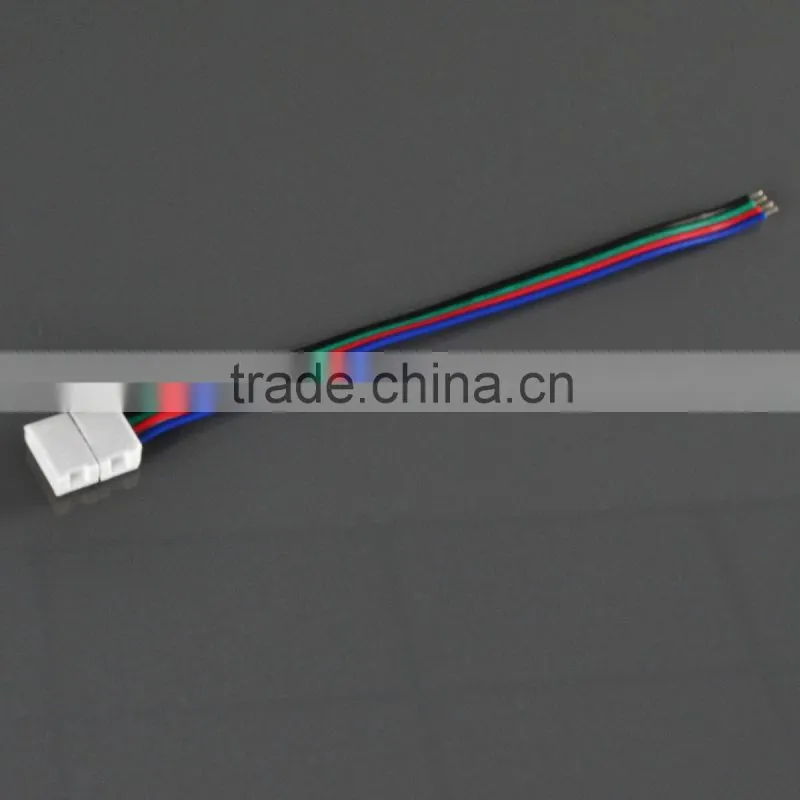 one end 10mm 4PIN CONNECTORS FOR 5050 RGB COLOR LED STRIP