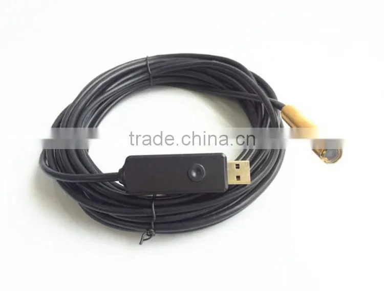 USB endoscope with waterproof head inspection