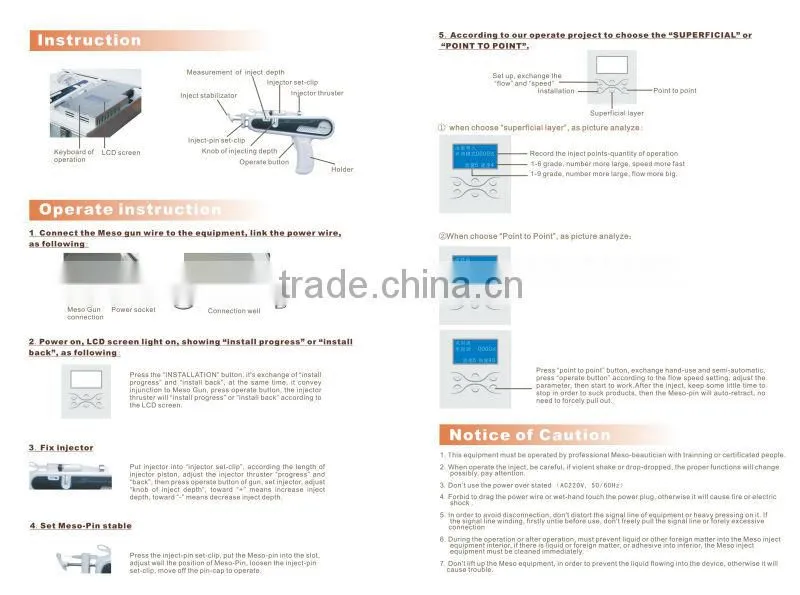 Professional mesotherapy injector/injector mesotherapy TM-M02